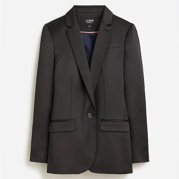 J.Crew Collection Alfie satin blazer - Picture 4 of 13